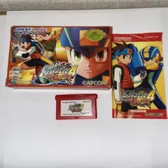 ロックマンエグゼ4 GBA ソフト 箱説明書あり レッドサン／ブルームーン