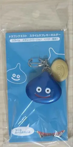 新品　ドラゴンクエスト スライムサブレキーホルダー メタリックバージョン　ブルーのサムネイル