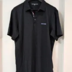 TOMMY HILFIGER GOLF ブラックポロシャツ LL