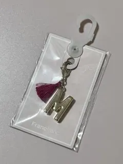 Francfranc フランフラン　アルファベット　チャーム　M ピンク　新品のサムネイル