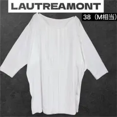 64＊LAUTREAMONT トップス 38 アイボリー 五分袖 難ありM
