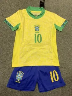 110cmロナウジーニョ　ブラジル代表子供サッカーシャツセット