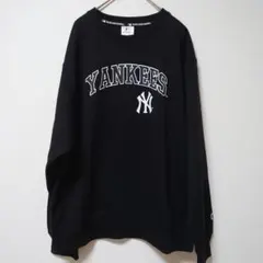 MLB ニューヨークヤンキース ロゴ スウェット トレーナー M 裏起毛無し