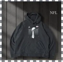 2204/NFLカンザスシティ•チーフス チームプリントパーカープルオーバーXL