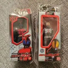 仮面ライダーファイズ　カブト　ソフビパッケージチャーム