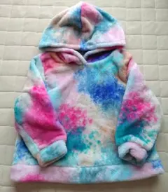 H&M タイダイ柄 フリースパーカー 98/104