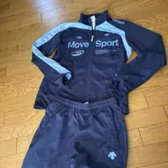 デサント　ウィンドブレーカー　上下セット　上S　下M　ネイビー×白 デサント ウィンドブレーカー 上下セット 上S 下M ネイビー×白 - メルカリ