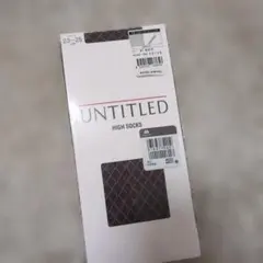 UNTITLED スモールダイヤ柄ハイソックス 23-25cmのサムネイル