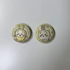 ちいかわ 刺繍缶バッジビスケット うさぎ