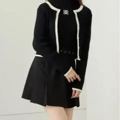 chico カーディガン タートルネック