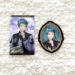 ツイステ　5周年　クリアメタルカード&アニバーサリーカード　ジェイド・リーチ