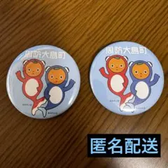 みかキン みかトト 缶バッジ 2個セット 周防大島町