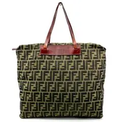 FENDI ズッカ トートバッグ キャンバス 折り畳み レザーのサムネイル