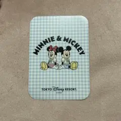 ディズニーリゾート　お買い物シール　水色　ステッカー　非売品　ミッキー
