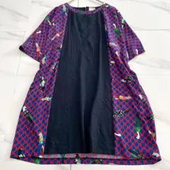 まるちゃんさん専用】mannine マンナイン ワンピース 長袖 青 Mサイズ