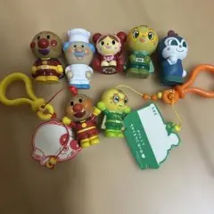 アンパンマン　ソフビ人形　アンパンマンミュージアムキーホルダー