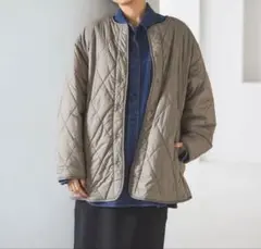 最終お値下げ！スタジオクリップ リバーシブルキルトブルゾン モカ