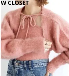 新品　【W CLOSET】 キャミソール　ボレロ　セット　ウール混　F