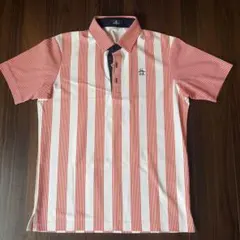 Munsingwear ゴルフウェア ポロシャツ Mサイズ レッド ストライプのサムネイル