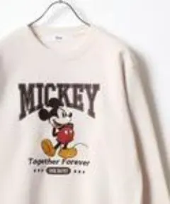 Disney トレーナー ミッキーマウス オフホワイト