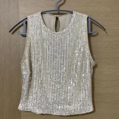 スパンコール タンクトップ