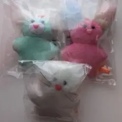 mojojojo マスコットぬいぐるみ5 3点セット ミント ピンク ホワイト