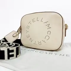 【美品】ステラマッカートニー カメラバッグ ロゴショルダー 保存袋付 ベージュ