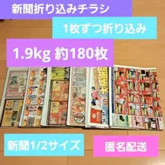 折り込みチラシ 約180枚 1.9kg