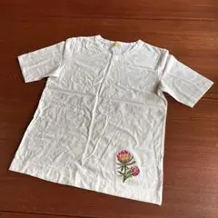 FEILER フェイラー 花柄 刺繍 Tシャツ クリーニング済み