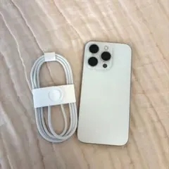 【美品】iPhone15pro 256gb SIMフリー ホワイトチタニウム