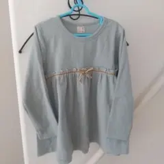 プティマイン トップス かわいい ミントグリーン 120 値下げ チュニック