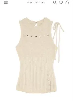 andmary Laina ribbon tank ivory - メルカリ