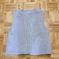 BEAUTY&YOUTH ベージュ ボアベスト