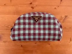 PRADA ギンガムチェック ポーチ