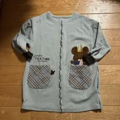 クマのがっこう刺繍 スモックエプロン