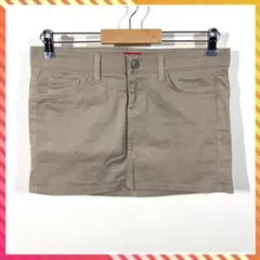 Y2K【Dickies】スカート マイクロミニ ローライズ ベージュ M相当