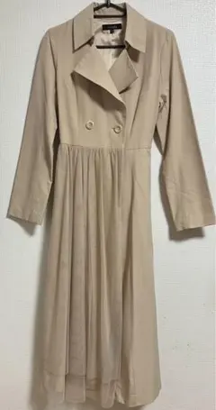 rienda ベージュ ダブルブレスト トレンチコート