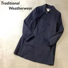 Traditional Weatherwear ステンカラー コート ネイビー
