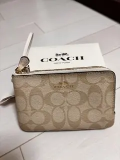COACH ポーチ シグネチャー リストレット