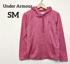 Under Armour ピンク フード付きパーカー【SM】裏起毛 レディース