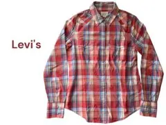 ★【春~秋】Levi's チェック柄 長袖シャツ