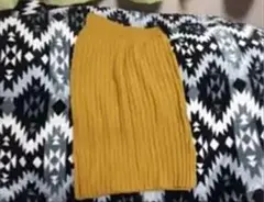 ニットスカート♡マスタード♡L