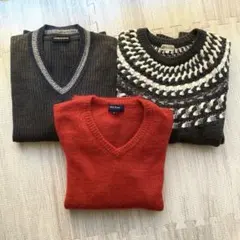 メンズ　ニット　セーター　3枚　まとめ売り
