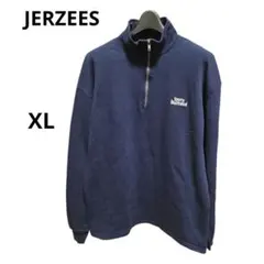 Jerzees NUBLEND ハーフジップスウェット トレーナー メンズXL