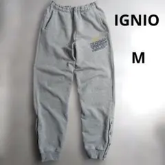 IGNIO　ジョガーパンツ　スウェット　バスケ　プリントロゴ　Mサイズ