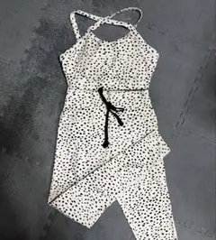 ピラティス　ヨガウェア　ダルメシアン柄　セットアップ