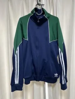 希少Lサイズadidas アディダス トラックジャケット バック刺繍 バイカラー