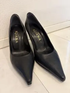 DIANA ブラック ハイヒール ポインテッドトゥ
