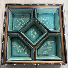 希少】瀬戸赤津焼 長谷元窯 加藤六兵衛作 菓子器セット 角皿 菊 - メルカリ