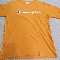 Champion オレンジ Tシャツ Medium